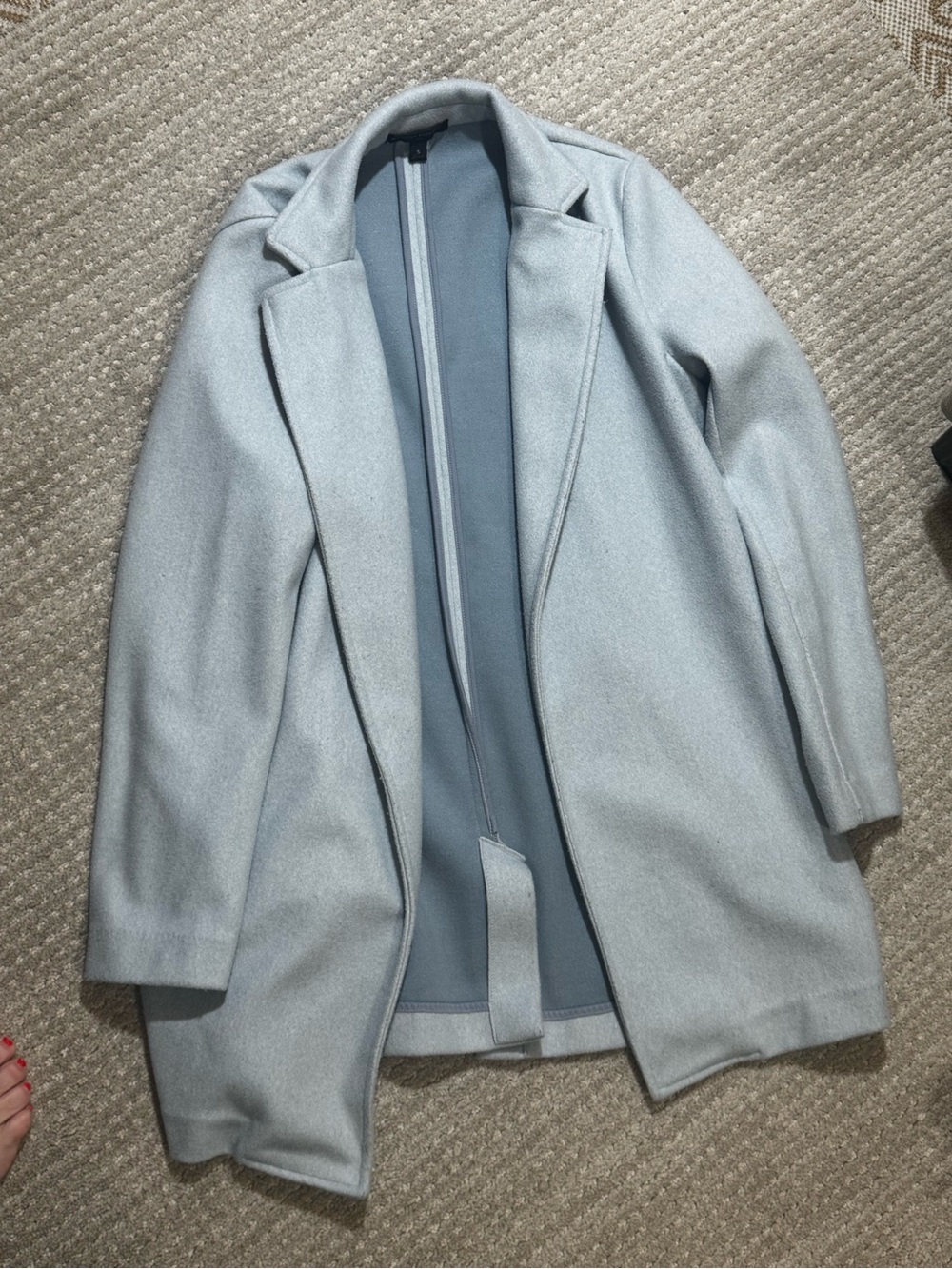 Banana Republic Baby Blue Open-Front Lapel jacket